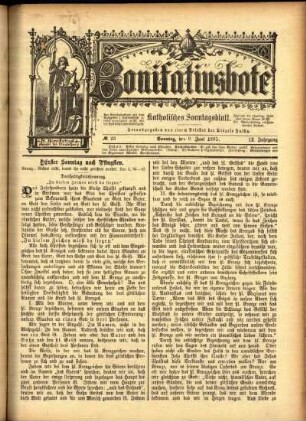 Ausgabe vom Sonntag, den 09. Juni 1895.