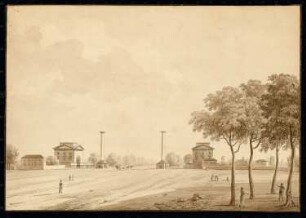Barrière du Trône, Paris: Perspektivische Ansicht