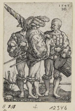 Fähnrich, Trommler und Pfeifer