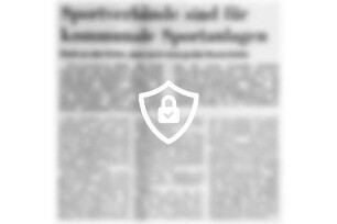 Sportverbände sind für kommunale Sportanlagen