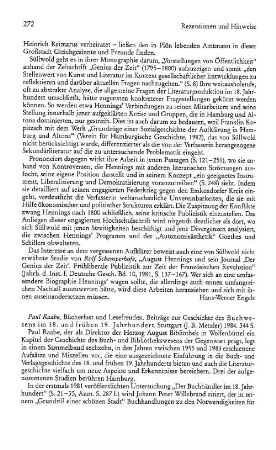 Raabe, Paul :: Bücherlust und Lesefreuden, Beiträge zur Geschichte des Buchwesens im 18. und frühen 19. Jahrhundert : Stuttgart, Metzler, 1984