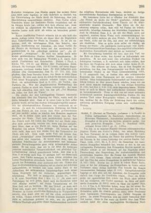 206-212 [Rezension] Godet, Frédéric Louis, Introduction au Nouveau Testament, Introduction patriculière II.