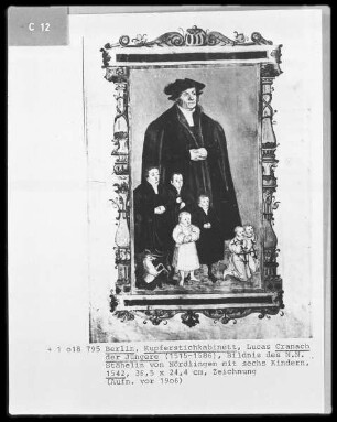 Bildnis des N. N. Stähelin von Nördlingen mit sechs Kindern