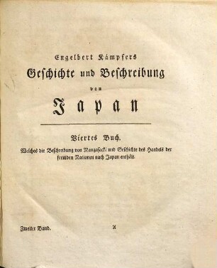 Engelbert Kaempfers Geschichte und Beschreibung von Japan : mit Kupfern und Charten, 2