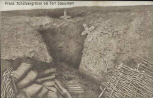 Franz. Schützengraben bei Fort Douaumont