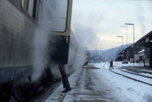 Murrhardt Lok Baureihe 218 E3771 S-CR Bnb-Wagen Dampfheizung Reisende