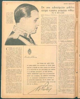 De una subscripción pública surgió nuestra aviación militar