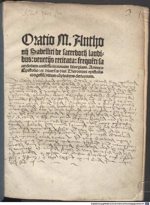 Oratio de sacerdotii laudibus