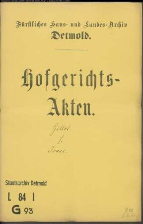 Gillot, Notar gegen Levin Isaac - Schuldforderung