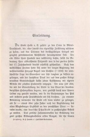 August Hermann Francke und sein Hallisches Waisenhaus : mit einem Plane der Franckeschen Stiftungen