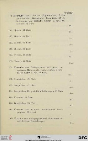 [Konvolut] (Nr. 154-174)
