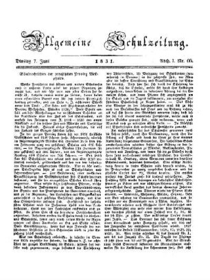 Schulnachrichten der preußischen Provinz Westphalen