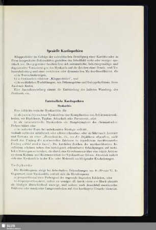 Spezielle Kardiopathien