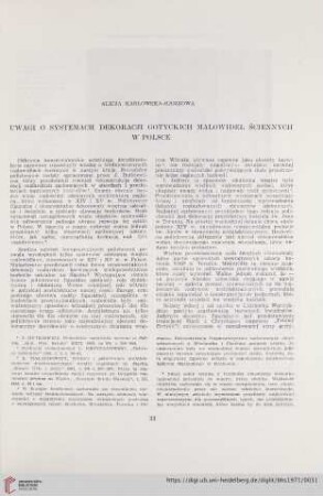 33: Uwagi o systemach dekoracji gotyckich malowideł ściennych w Polsce