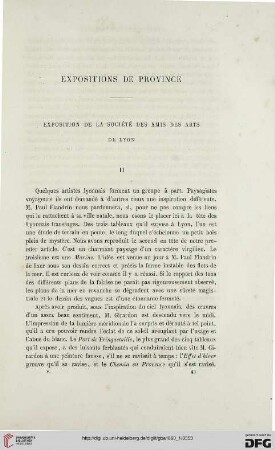 5: Expositions de Province, [2] : Exposition de la Société des Amis des Arts de Lyon