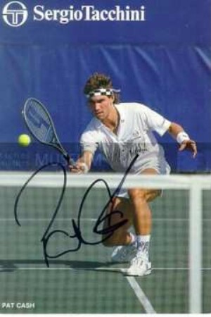 Autogrammpostkarte von Pat Cash (Tennisspieler)