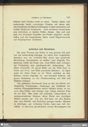 Aufziehen und Einrahmen