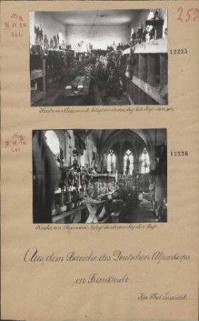 Kirche von Chaumont, belegt durch das Inf. Leib Regt.
