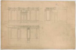 Thiersch, August ; München, Leopoldstr.; Wohnhaus Haymann - Teilansichten