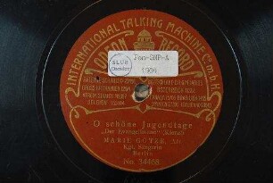 O schöne Jugendtage : "Der Evangelimann" / (Kienzl)