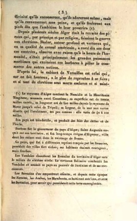 Opinion du Baron de Lacuée ... sur la colonisation d'Alger, les colonies en general ...