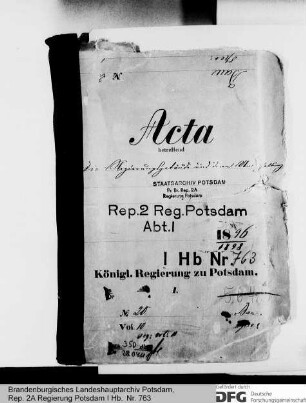 Die Regierungsgebäude und deren Unterhaltung