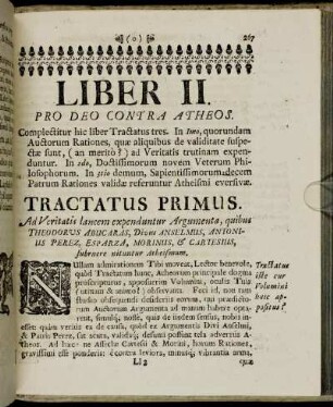 Liber II. Pro deo contra atheos.
