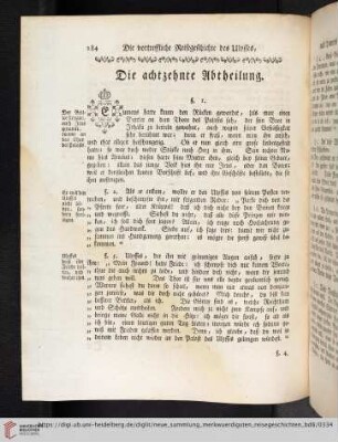 Die achtzehnte Abtheilung