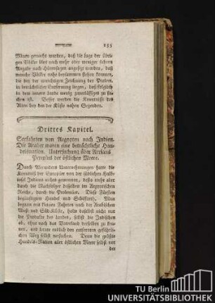 Drittes Kapitel. Seefahrten von Ägypten nach Indien. Die Araber waren eine beträchtliche Handelsnation. Untersuchung über Arrians Periplus der östlichen Meere.