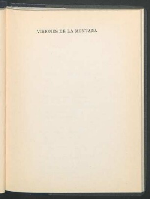 Visiones de la montaña