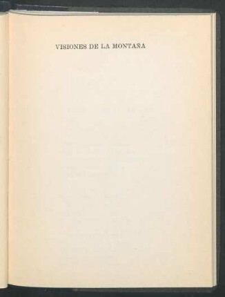Visiones de la montaña