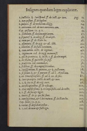 Insignes quaedam leges explicatae.