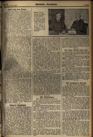 Zweite Ausgabe vom Donnerstag, den 23. Januar 1930.