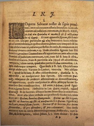 Dissertatio Philologica, De Signo Filii Hominis, ex Matth. XXIV,30.