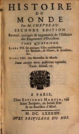 Histoire Du Monde : [Divisée en cinq Tomes], 4