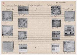 Tafeln: Bersarinplatz und Stralauer Allee (Zusatzprogramm Wohnungsbau). Berlin, Friedrichshain, Bersarinplatz/Stralauer Allee