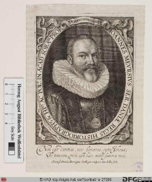 Bildnis Johannes Meursius d. Ä. (eig. Jan van Meurs)