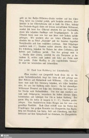 IV. Nach dem Kuhberg bei Schönheide