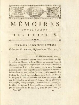 Extraits de diverses lettres