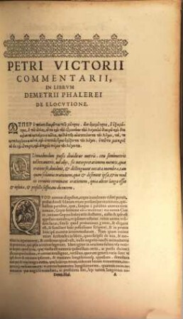 Commentarii in libr. Dem. Phalerei de elocutione