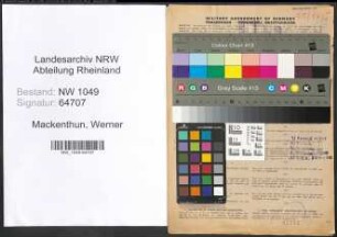 Entnazifizierung Werner Mackenthun , geb. 02.04.1906 (Ingenieur)