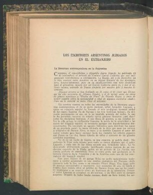 La literatura contemporánea en la Argentina