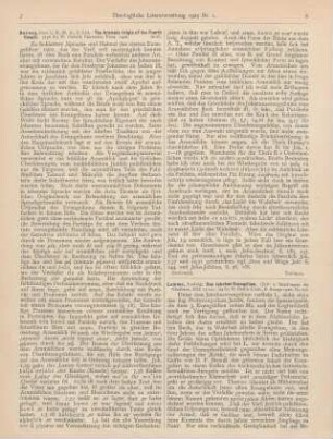 7-8 [Rezension] Burney, C. F., The Aramaic Origin of the Fourth Gospel