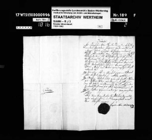 Erbstreitigkeiten der Nachfahren des Johann Gabriel Friedlein aus Reicholzheim