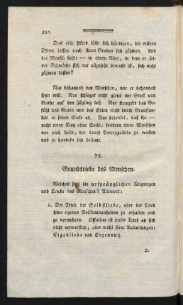 75. Grundtriebe des Menschen