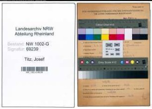 Entnazifizierung Josef Titz, geb. 07.02.1921 (Haendler)