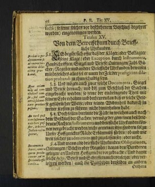 [Titulus XV. - Vierter Theil. Titulus IX.]