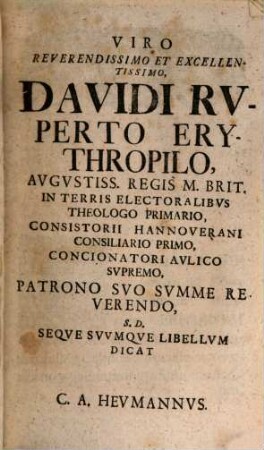 Christophori Augusti Heumanni Poecile Sive Epistolae Miscellaneae Ad Literatissimos Aevi Nostri Viros, Tomi 1. Liber 2.