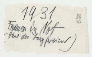 1931 Frauen in Not (Haus der Juryfreien)