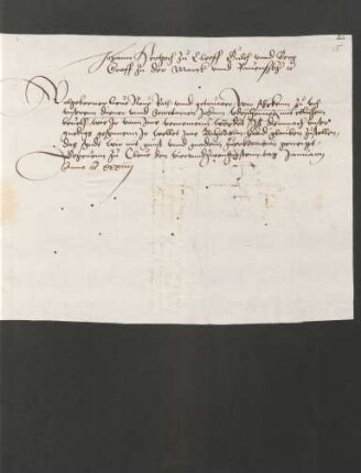 Brief an Wilhelm Graf von Nassau-Katzenellenbogen, Kleve 24.1.1534